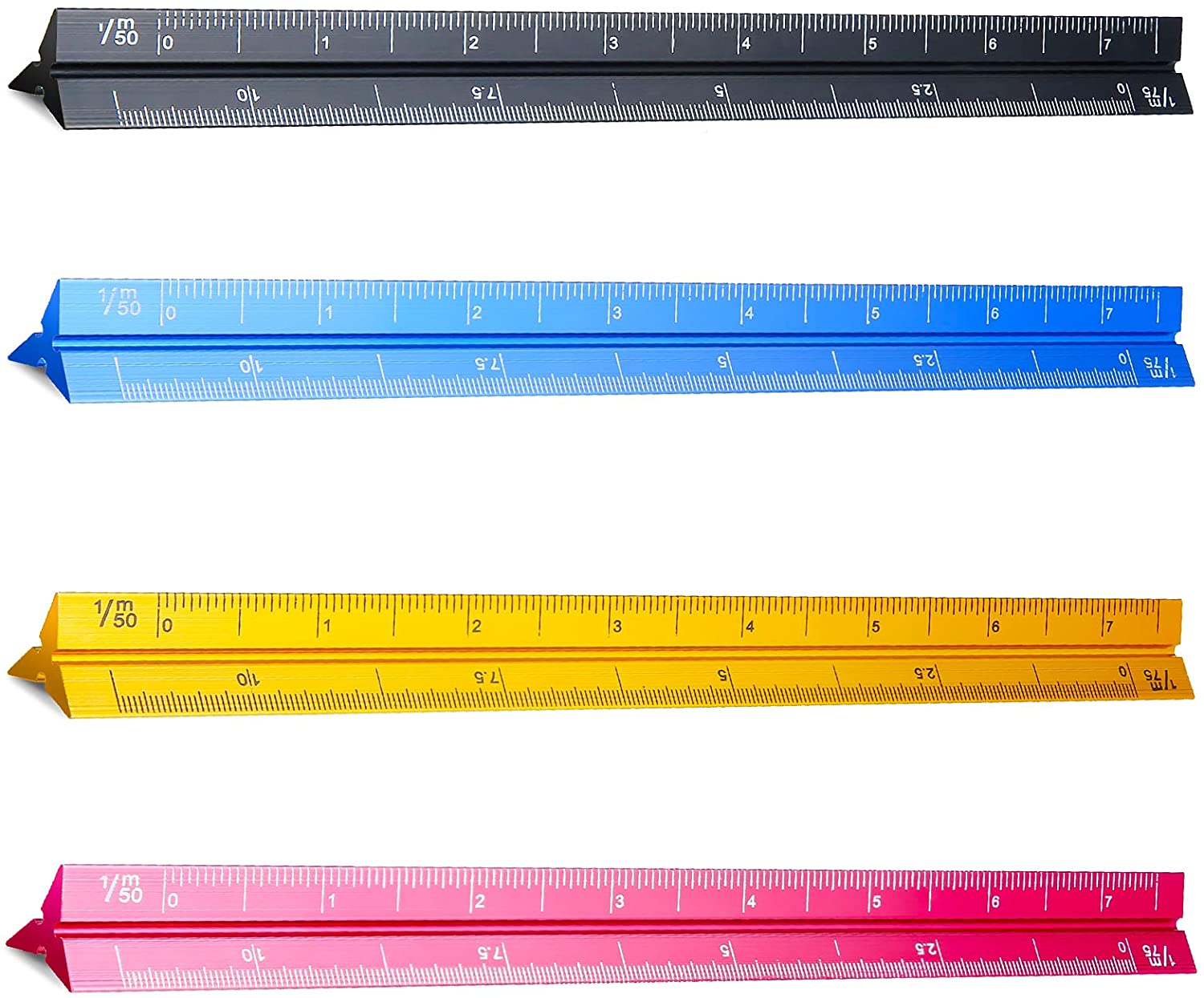 4 Pieces Small Scale Ruler Architectural Scale 6 Inch Ruler Engineer ...
