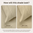 thumbnail image 4 of California Design Den Queen Flat Sheet Only - 400 Thread Count 100% Cotton Sateen, Soft and Breathable - Beige (Golden Tone), 4 of 9