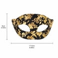 thumbnail image 3 of Red Gold Floral Venetian Masquerade Mask, 7 Inch Womens Masquerade Mask for Masquerade Party Mardi Gras Accessory, 1 Pack, 3 of 4