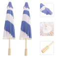 thumbnail image 3 of Raindrops Chinese Dance Decorative Parasol with Wood Handle for Wedding Dancing, 3 of 7