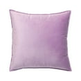 thumbnail image 2 of Matsuzay Funda de poliéster para cojín de asiento, Color sólido, suave, agradable a la piel, resistente, con cremallera, funda de almohada Decoración del hogar Púrpura claro 50x50cm, 2 of 6