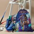 thumbnail image 3 of Iwájú Drawstring Backpack Bag Party Favors Goodies Merch Gym Waterproof Swimming Beach Fans, 3 of 6