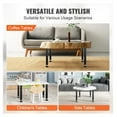 thumbnail image 4 of 16 Inch Desk Legs - Adjustable Steel Table Legs (Set of 4) - 1200 lbs Capacity - Heavy Duty Furniture Legs for DIY Tables, Black, 4 of 6