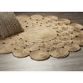 thumbnail image 3 of Ox Bay Birdie 6' Round Hand-Braided Circles Natural Jute Indoor Area Rug, 3 of 11