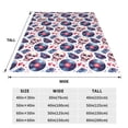 thumbnail image 3 of Salouo record rock music Skull Print Bed Blankets,Flannel Blanket Comfortable Air Conditioning Blanket Lightweight Blanket for Sofa Bed Travel & Couch -60"x50", 3 of 8