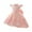 Watermelon Red, variant on Odeerbi Toddler Girls Princess Dresses Party Gowns Cute Solid Color Long Sleeve Formal Dress Evening Dress Round Neck Mid Waist Dress Hot Pink
