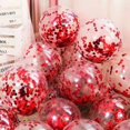thumbnail image 4 of Globos de látex con confeti de estrella dorada, 10 piezas, 12 pulgadas, transparentes, brillantes, decoración para fiesta de nacimiento y boda, 4 of 4