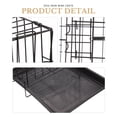 thumbnail image 3 of OULII 1 Set Iron Wire Dog Crate for Small Dogs Indoor with Storage 35.0X33.0X25.0Cm, 3 of 6