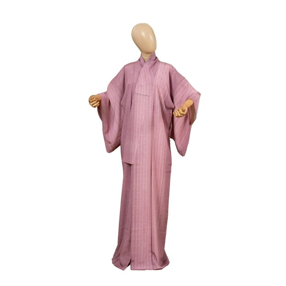 DEAR VANILLA Authentic Traditional Japanese Edo Komon Kimono for Women Silk Robe Made in Japan KMK-0030