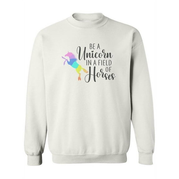 Field Of Horses Sweatshirt Women -Image by Shutterstock, Female x-Large