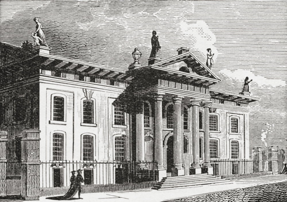The Clarendon Building Oxford England In The 19Th Century Built In The Early 18Th Century To House The Oxford University Press From The Strand Magazine Published 1894 Canvas Art - Ken Welsh Design Pi