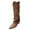 Brown, variant on Combat Boots Womens TKYCMSUAKI Women's Cowgirl Western Ankle Boots Square Toe Fall Flat Booties Shoes
