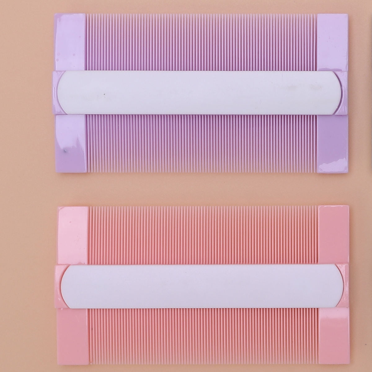 OULII 8Pcs Pet Comb Double Sided Fine Tooth Plastic Combs Assorted Colors for
