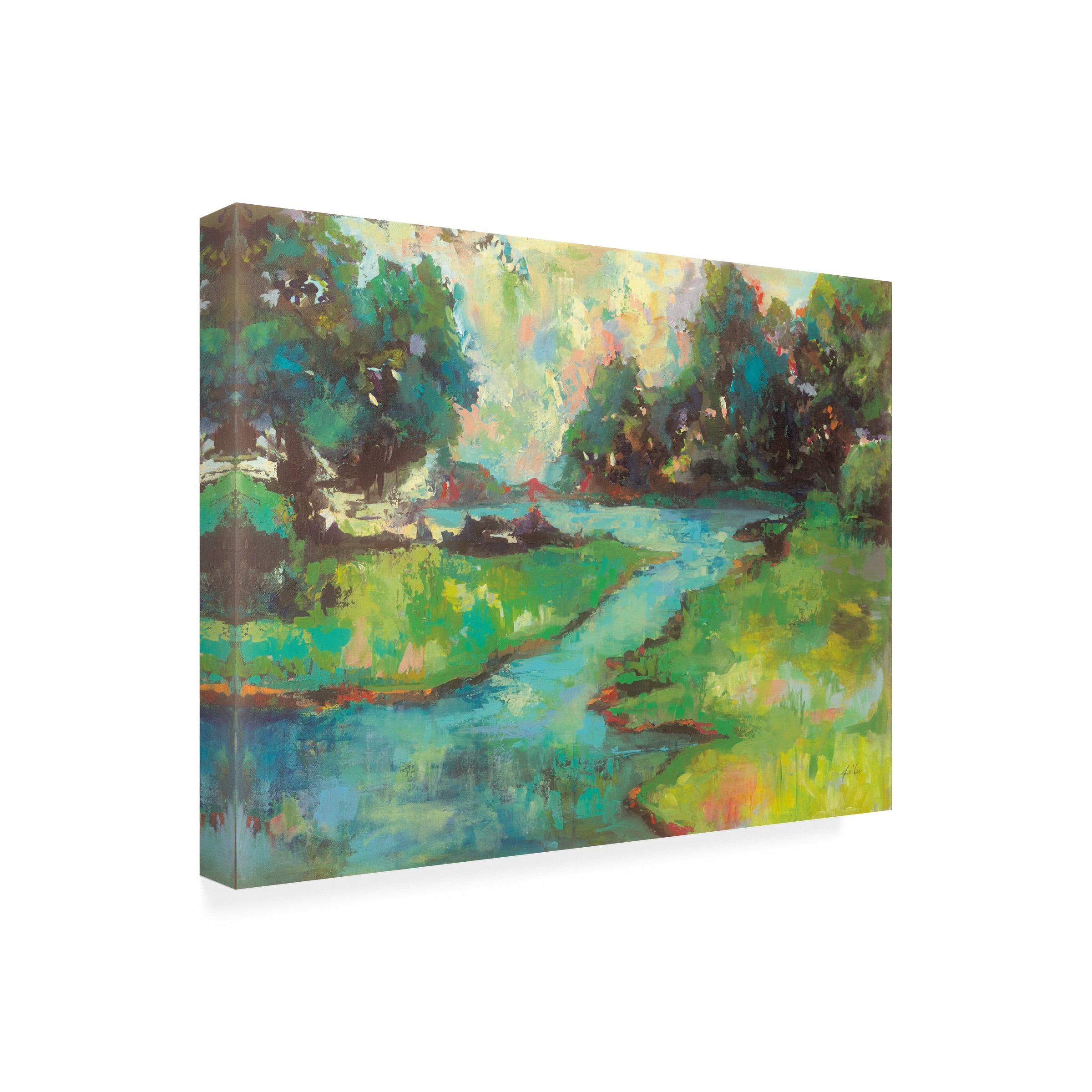 Trademark Fine Art 'Landscape in the Parks River' Canvas Art by Jeanette Vertentes