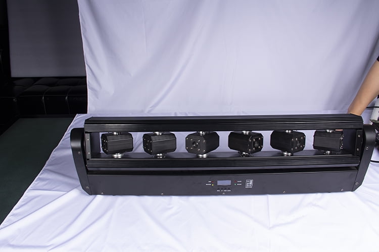 Full Color Changing RGB 6 Eyes Monster Beam Moving Head Stage Light