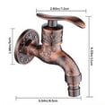 thumbnail image 2 of Grifo de máquina de lavado vintage, aleación de zinc, válvula de cobre, núcleo, cocina, baño, grifo de agua retro, bronce rojo Eigraketly HA6088-02B, 2 of 6