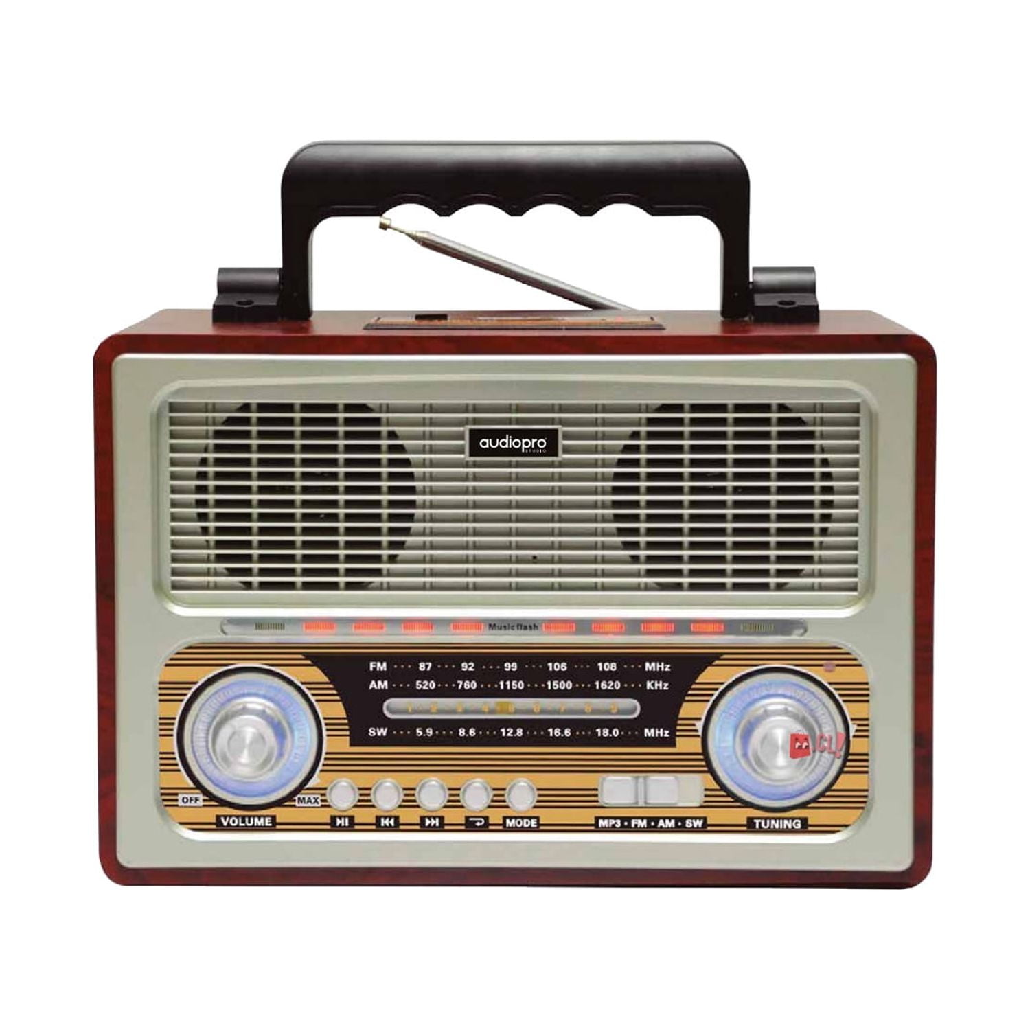 Radio Retro Bluetooth Portátil 5W - Ps