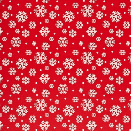 Red And White Snowflake Wrapping Paper Walmart Com