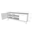 thumbnail image 5 of Nexera Rhapsody TV Stand with Shelves for TVs up to 80 in., Nutmeg and Black, 5 of 6