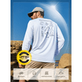 thumbnail image 4 of NORTHYARD Men's Rash Guard with Long Sleeves UPF 50+ Sun Protection Shirts Fishing Outdoor Hiking Swimming Beach Shirt Quick Dry Lightweight White L, 4 of 8