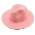 thumbnail image 3 of AWZXDE In Wide Brim Hats For Summer Beach Trip Ivory And Brown Sun Hat Foldable For Men And Women Pink, 3 of 3