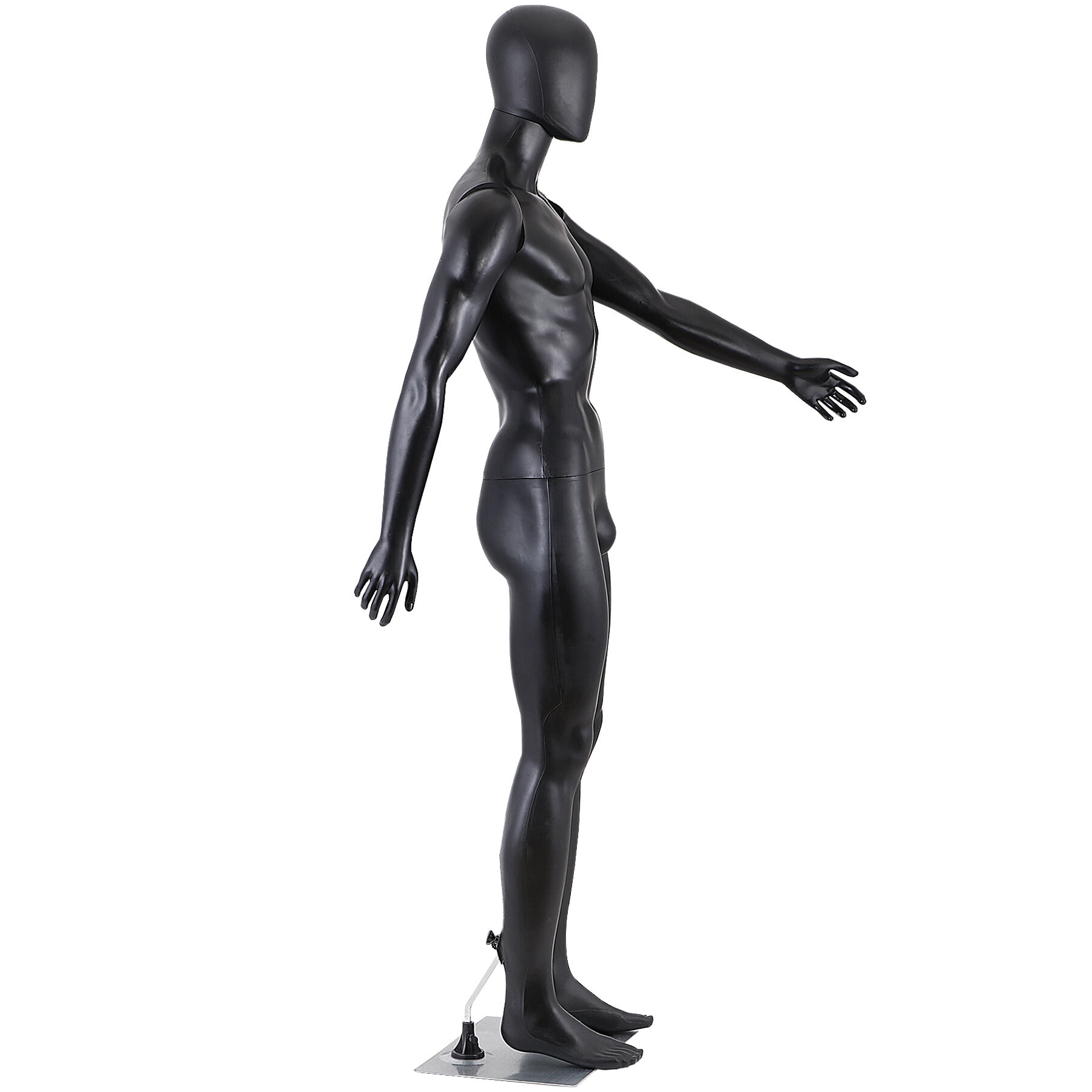 ZENY Male Mannequin Full Body Maniquine Model Adjustable Polypropylene Stand, 73.62"