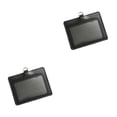 thumbnail image 3 of Sidaley 10 piezas de titulares de tarjetas de identificación, carcasa protectora informal de negocios, funda para tarjetas de autobús multifuncional, Horizontal/Negro 2piezas, 3 of 5