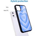thumbnail image 3 of HTOOQ Brown Love Heart Coffee Latte Printed Cases for iPhone XR，Shockproof Soft Silicone Hard Back Scratch Resistant Girly Cartoon Protective Cover Abstract Painting Art Design Case, 3 of 6