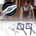 thumbnail image 4 of SharkTRUE Multifunctional Aluminum Alloy Diagonal Ruler Protractor, Heavy Duty Thickened Inside/Outside, 4 of 8