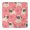 Pug and Love, variant on Paw Prints Square Fitted Tablecloth with Elastic Edge,Square Table Cover,Washable Elastic Table Cover for Home Kitchen Party Decor 34"x34"