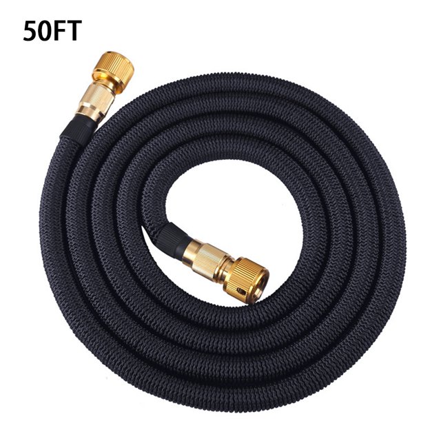 Manguera de agua 3X Tubo rociador de jardín expandible Manguera flexible de lavado de autos, Negro, 5m Postwaterflood 15m kenally HA005551-10