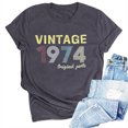 thumbnail image 2 of ICHUANYI Womens Funny Tees Retro Short Sleevel T Shirts Party Tops Cloth New Trending, 2 of 4
