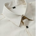 thumbnail image 3 of Fnooota Men's Colored Short Sleeve Shirts, Summer Casual Relaxed Fit 2025 Button Down Shirts Beige Size S, 3 of 7