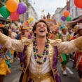 thumbnail image 5 of Mardi Gras Carnival Beaded Necklaces, Colorful Party Jewelry For Cos Masquerade, All-Season Holiday Decor Necklaces, 5 of 9