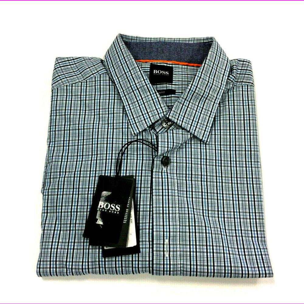 Hugo Boss Mens Ronni Slim Fit Long Sleeve Shirt