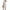 White, variant on Vonda Women's Shirt Casual Loose Ruffle Hern V Neck Half Sleeve Dress, Size L