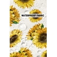 thumbnail image 5 of Pack of 2 Outdoor Pillow Covers, Cute Yellow Sunflower Print Waterproof Square Throw Pillowcase Cushion Decorative Pillow Covers for Couch Patio Tent, 24x24 in, 5 of 6