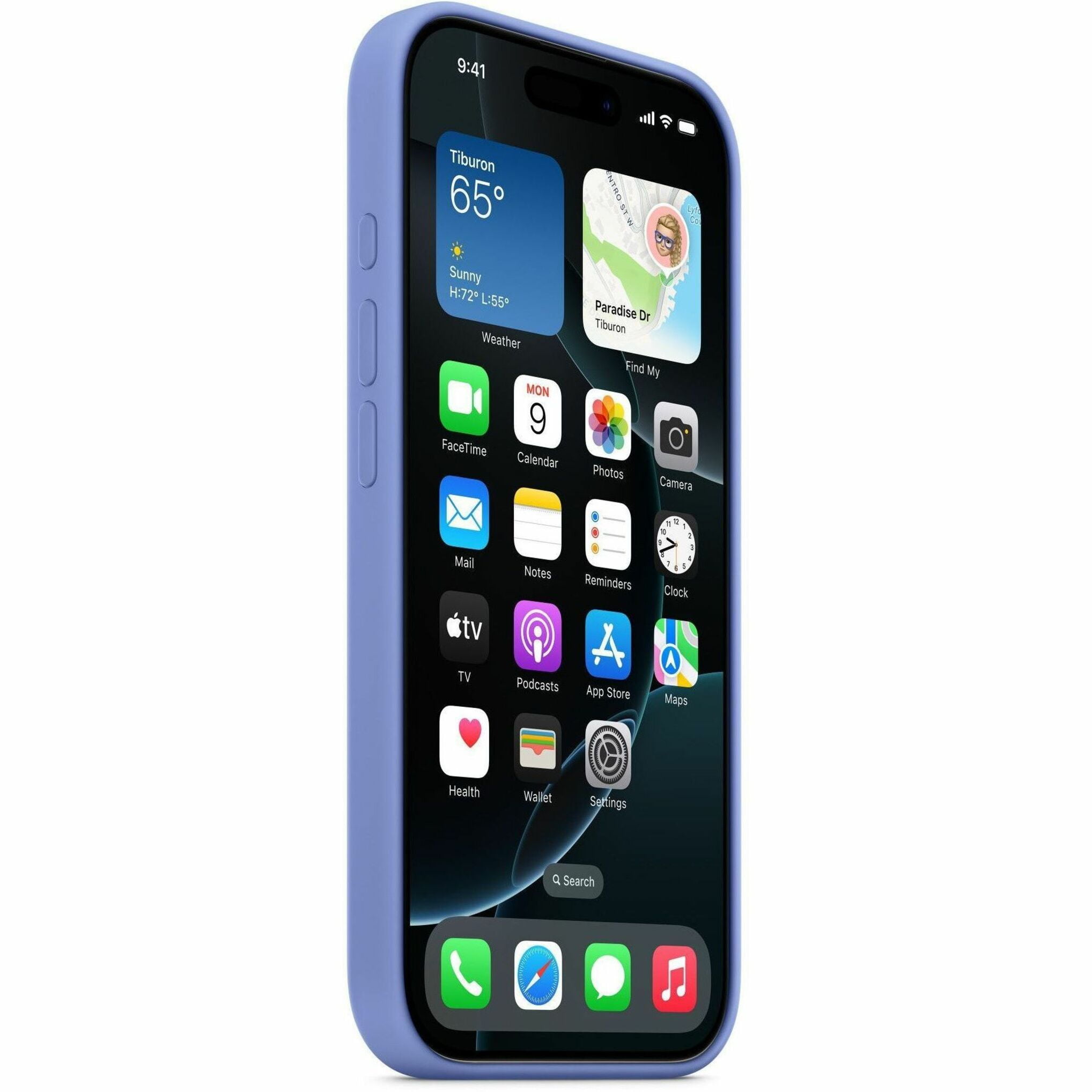 Apple iPhone 16 Pro Silicone Case with MagSafe - Periwinkle