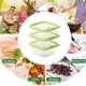 thumbnail image 5 of Juego de 3 recipientes de vidrio para almacenar alimentos | Tapas herméticas de 460 ml | Apilables, aptos para refrigerador y congelador | Amarillo, verde y azul | Para sobras, refrigerios y, 5 of 6