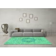 thumbnail image 3 of Ahgly Company Indoor Rectangle Abstract Turquoise Blue Modern Area Rugs, 5' x 8', 3 of 4