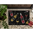thumbnail image 3 of Red and White Wine on Black Doormat 18x27, 3 of 4
