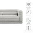 thumbnail image 2 of Modway Relle Channel Tufted Boucle Upholstered Sofa, 2 of 9