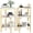 White+gold *2, variant on MIERES Marble Side End Table Set, 3-Tier Sofa Side Table, Small Round Coffee, Table Bedside Table of 2, Corner Table w/Metal Frame for Living Room Bedroom-White+Black