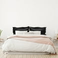 thumbnail image 5 of PiccoCasa 2 Pcs Satin Pillowcase, Super Soft Envelope Pillow Shams, 20"x36" Black, 5 of 7