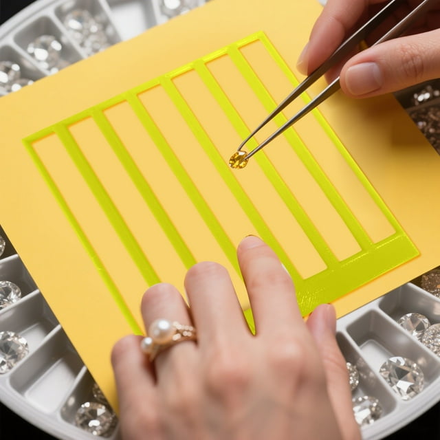 KER 3D Printed Painting Ruler Grid Tool Art Ruler Measuring Tool For Art Creation Precise Dot Drilling Craft Projects With Square And Multiple Rectangle Grids