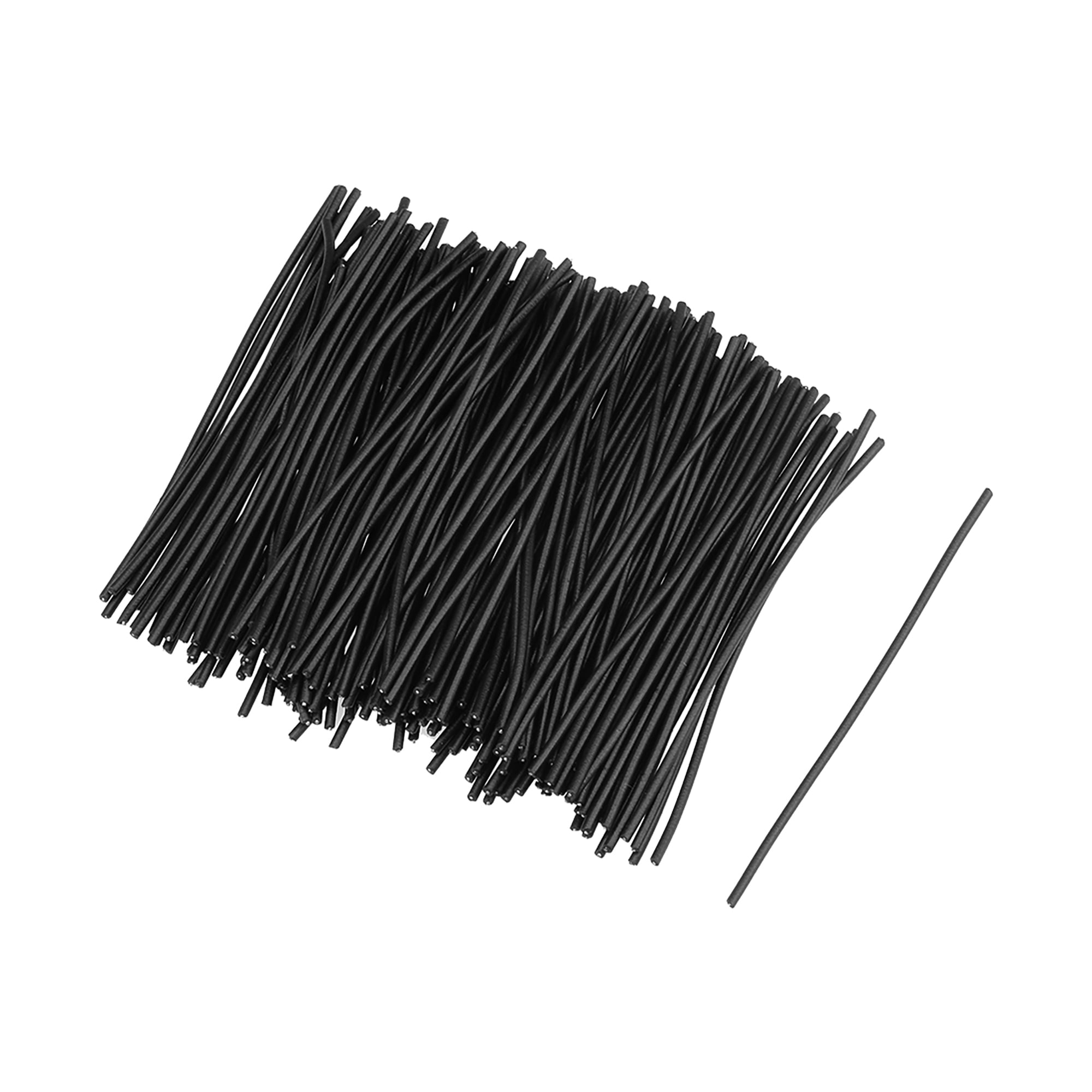 2.4 Inch Metallic Twist Ties Long Stronger Cable Ties Black 500pcs