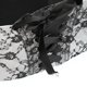 thumbnail image 5 of Corsé de mujer con banda elástica y cinturón ancho de encaje transparente Negro, 5 of 9