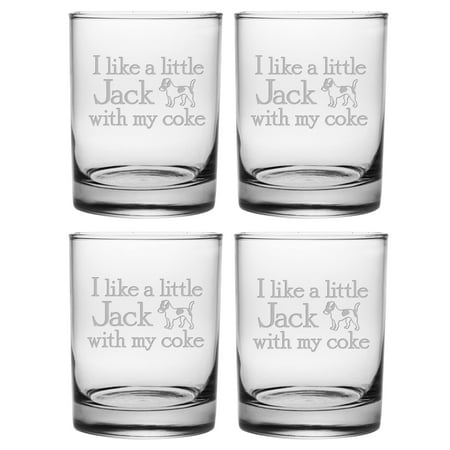 A Little Jack Rocks Glass (Set of 4)