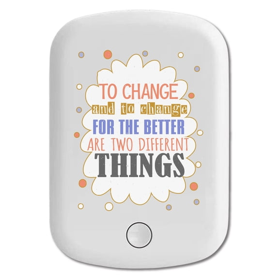 DistinctInk Magnetic Battery Pack, 5000 mAh Wireless Portable Charger with USB-C Cable, Compatible with MagSafe iPhone 14 / 13 / 12 Series - Change For Better Different Things