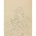 thumbnail image 2 of Edward Francis Burney 12x14 Gold Ornate Wood Frame and Double Matted Museum Art Print Titled - Madonna and Child, 2 of 4